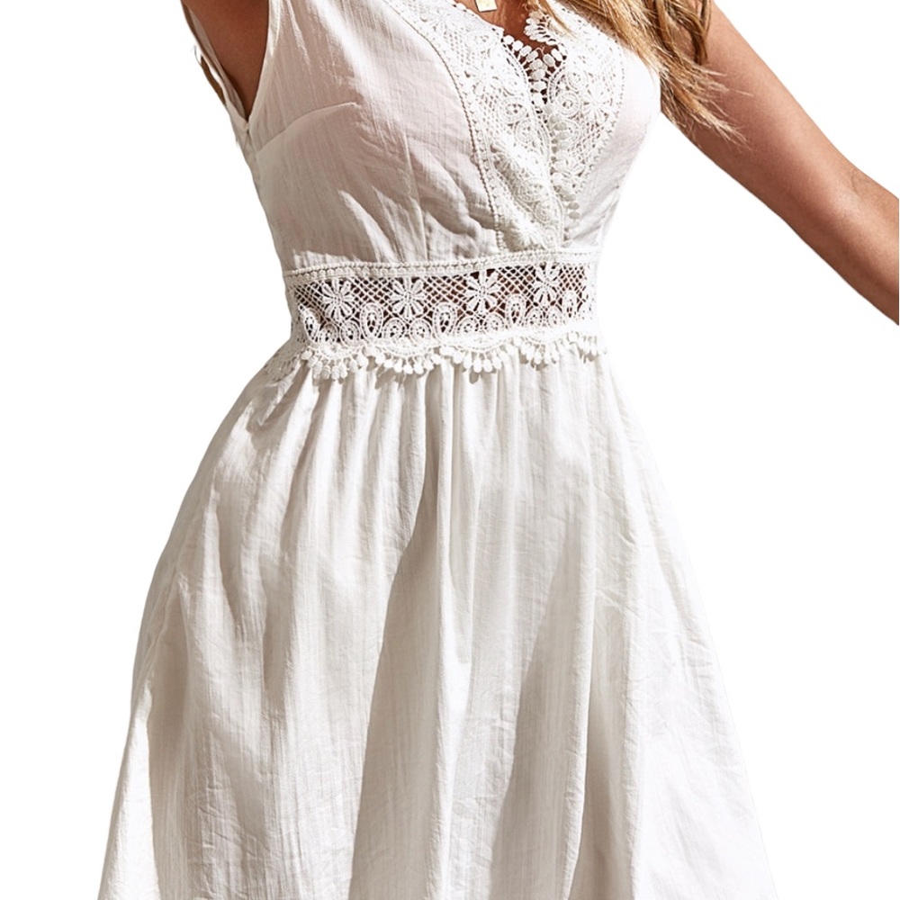 Shein | Lace Trim Summer Dress - Picture 7 of 13